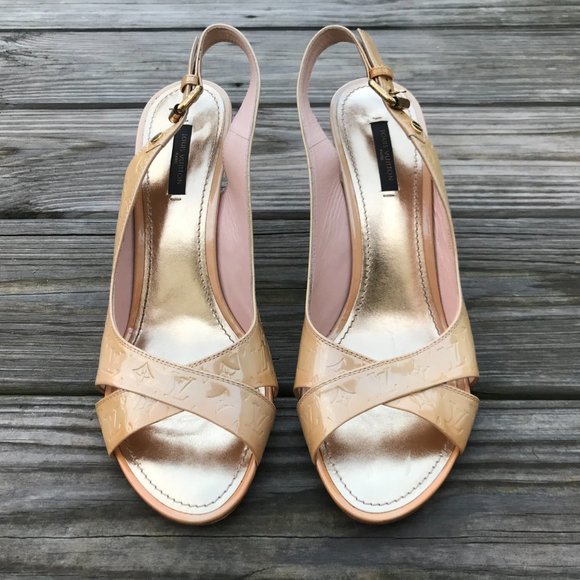 Louis Vuitton Women Heel Shoes Sandal Made in Ital - Picture 4 of 14